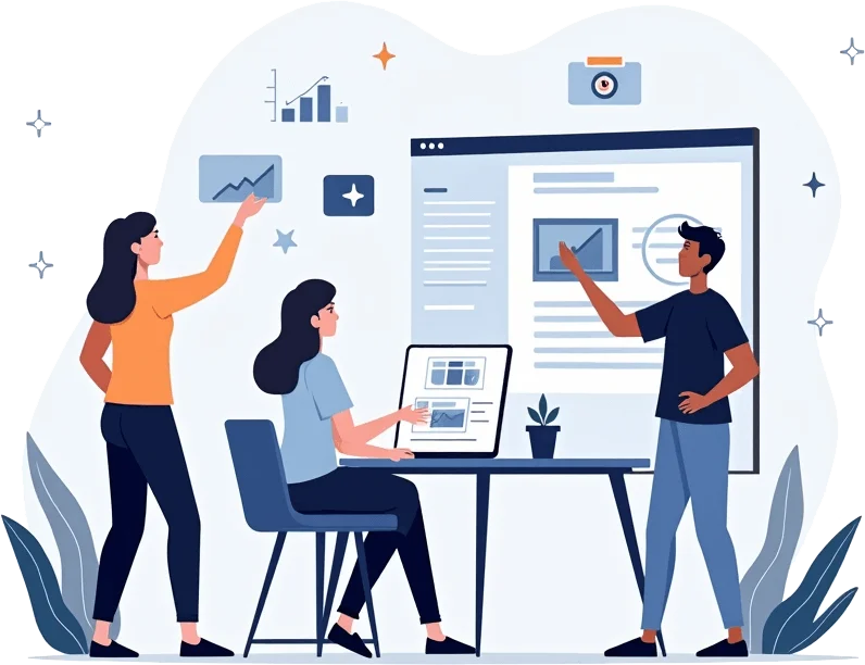 KÜ-Net dijital ekosistem illüstrasyonu